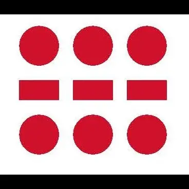 Red geometric logo of Morse Clinic Of North Raleigh, a sober living home in Raleigh.